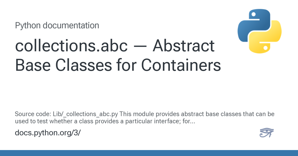 collections.abc — Abstract Base Classes for Containers — Python 3.12.13 ...