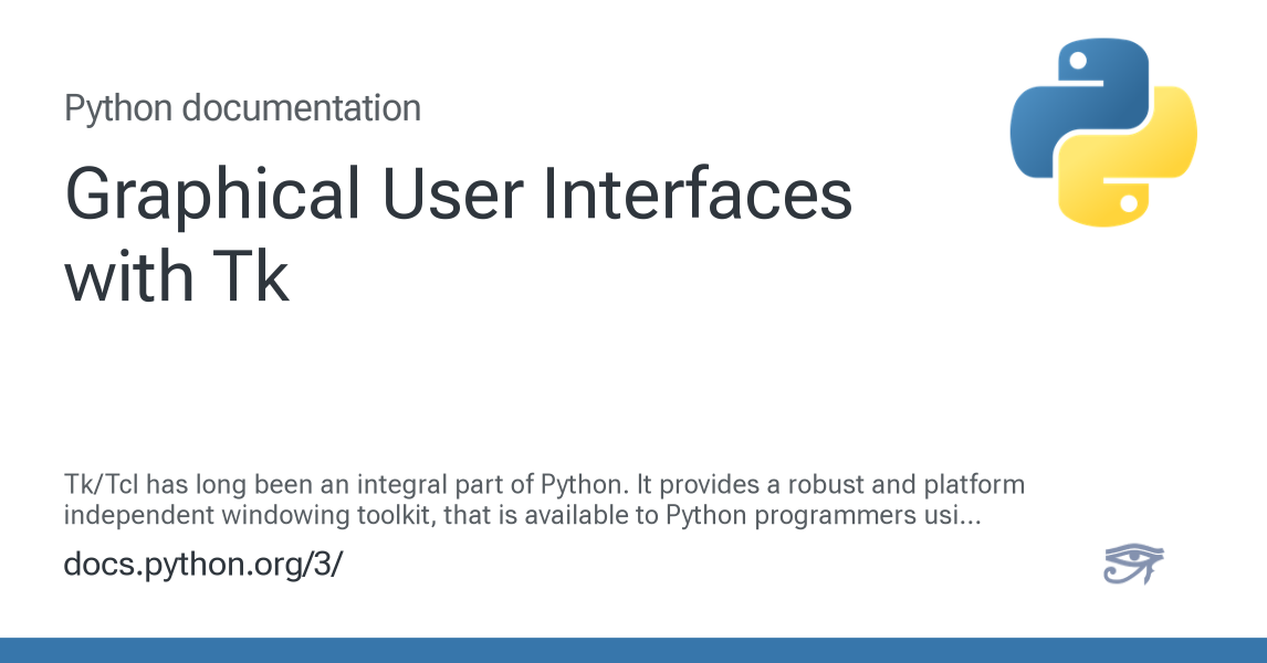 github - pycraftdeveloper graphical-python-effects:... Graphical User Interfaces with Tk — Python 3.12.13 documentation