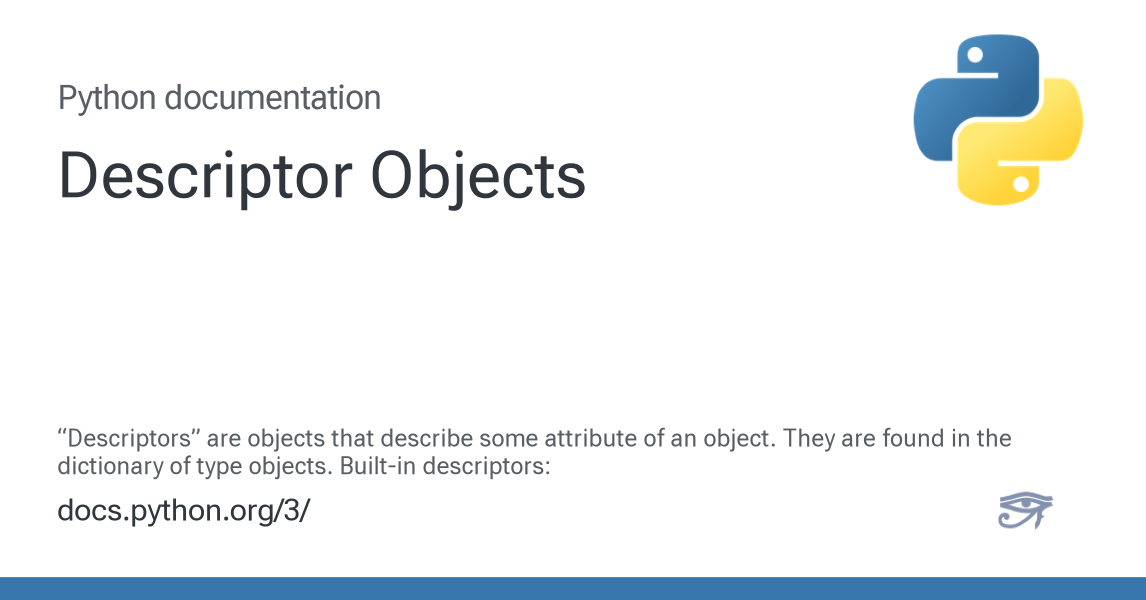 Descriptor Objects — Python 3.13.14 documentation