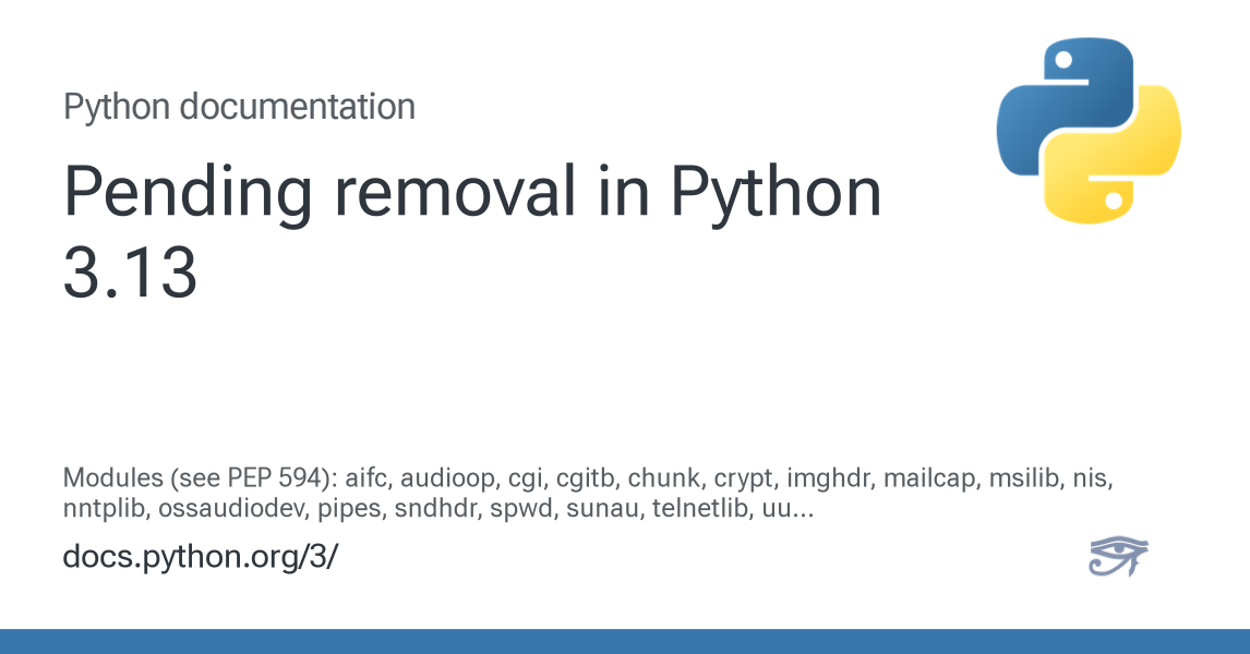 Pending removal in Python 3.13 — Python 3.14.6 documentation