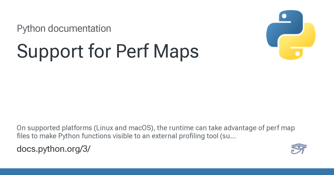 Support for Perf Maps — Python 3.15.0b4 documentation