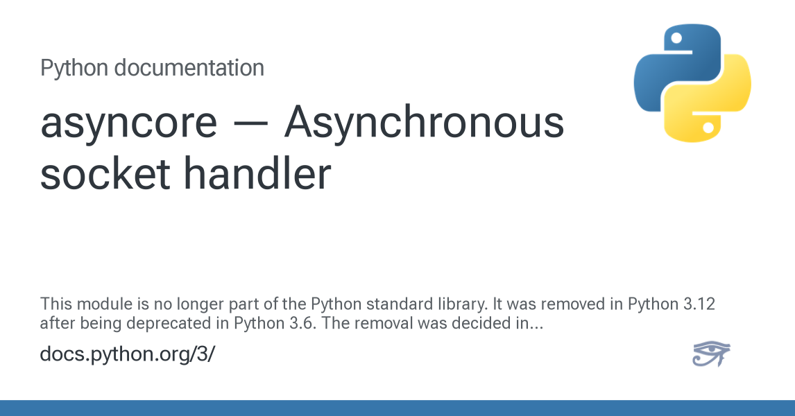 asynchronous python executor | 0codekit Images High... asyncore — Asynchronous socket handler — Python 3.15.0b3 documentation