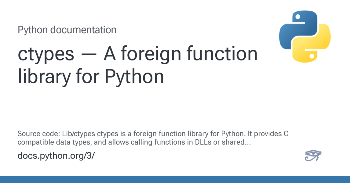 ctypes — A foreign function library for Python — Python 3.15.0a0 ...