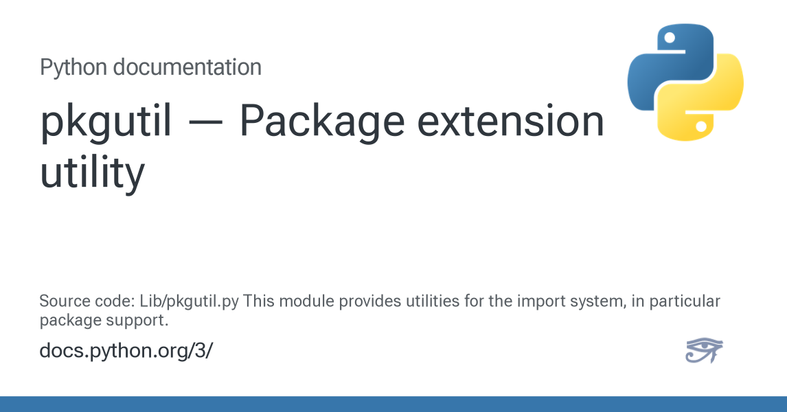 pkgutil — Package extension utility — Python 3.15.0b3 documentation