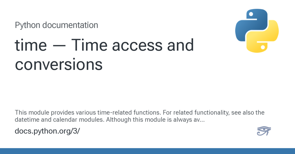 time — Time access and conversions — Python 3.15.0b1 documentation