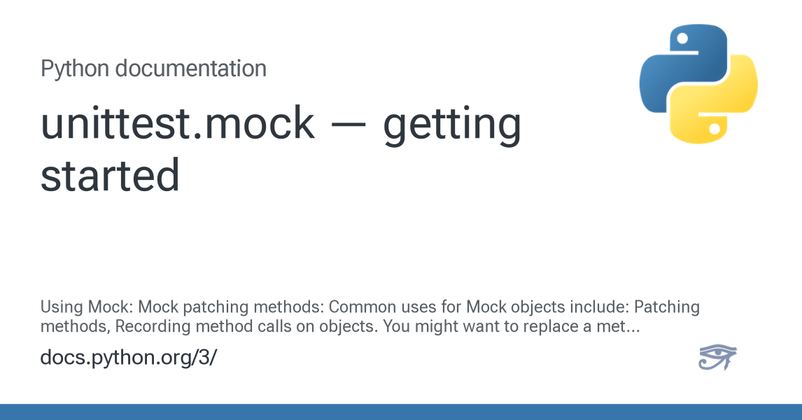 unittest.mock — getting started — Python 3.15.0b4 documentation