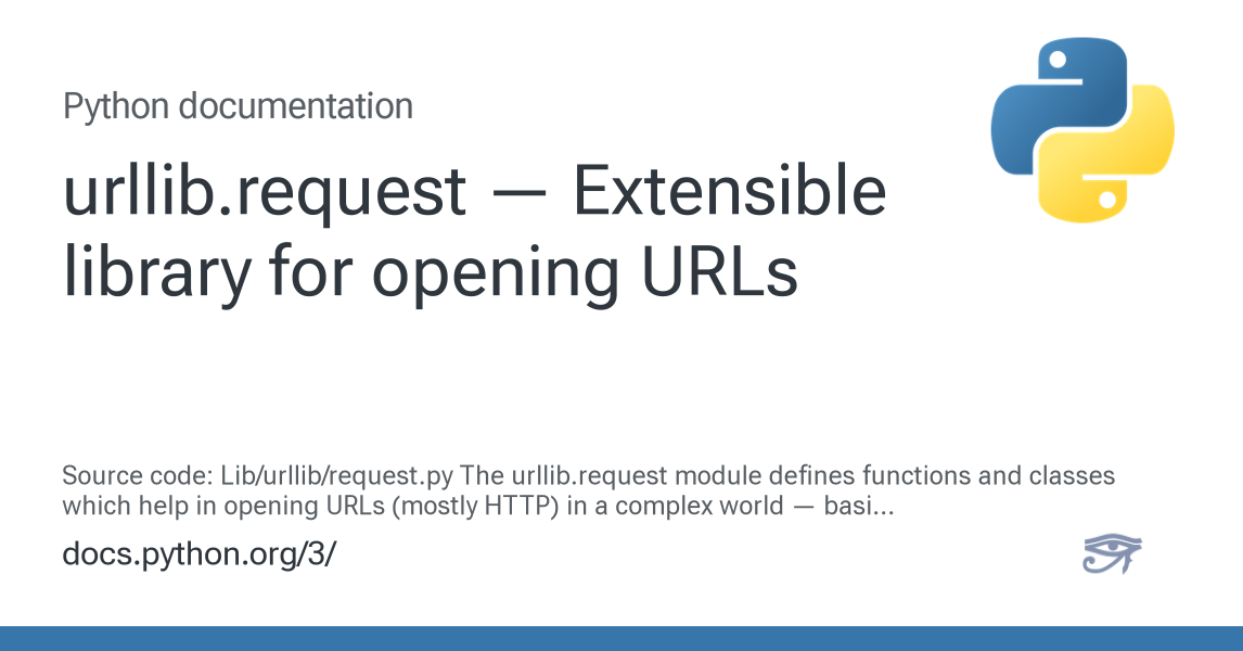 urllib.request — Extensible library for opening URLs — Python 3.15.0b4 ...