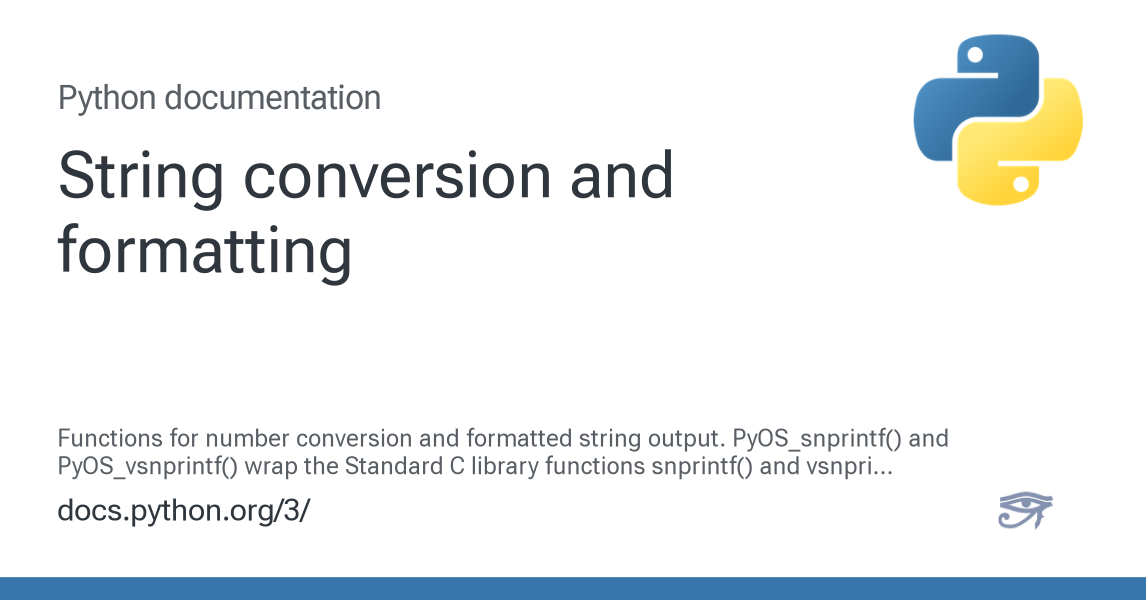 String conversion and formatting — Python 3.16.0a0 documentation