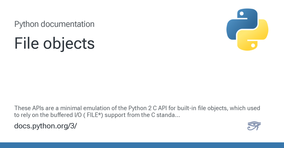 File objects — Python 3.16.0a0 documentation
