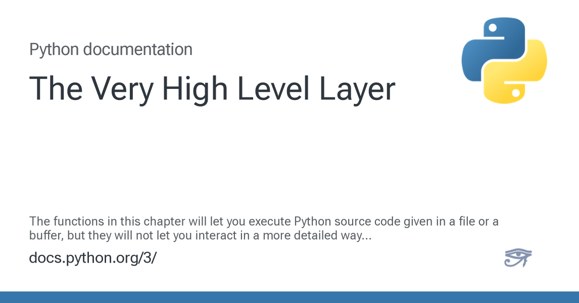 The Very High Level Layer — Python 3.16.0a0 documentation