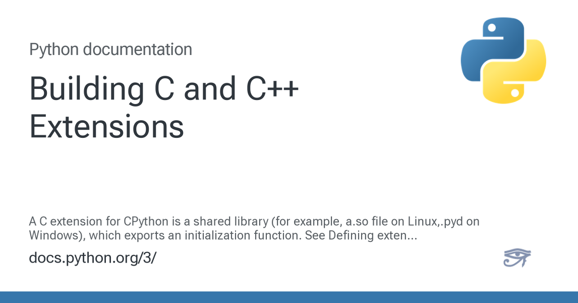 Building C and C++ Extensions — Python 3.16.0a0 documentation