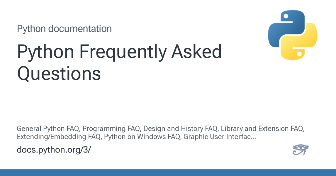 Python Frequently Asked Questions — Python 3.16.0a0 documentation
