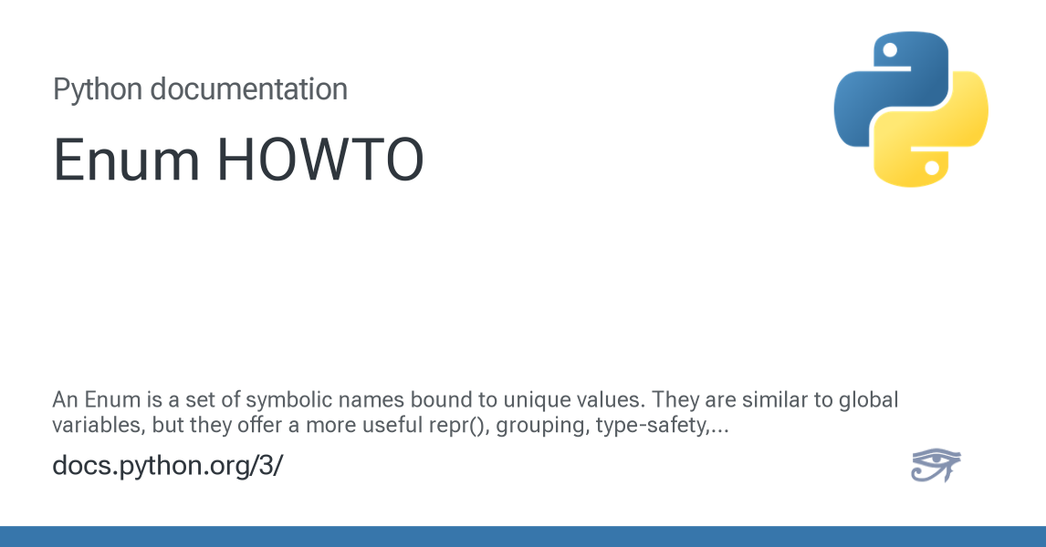 Enum HOWTO — Python 3.16.0a0 documentation