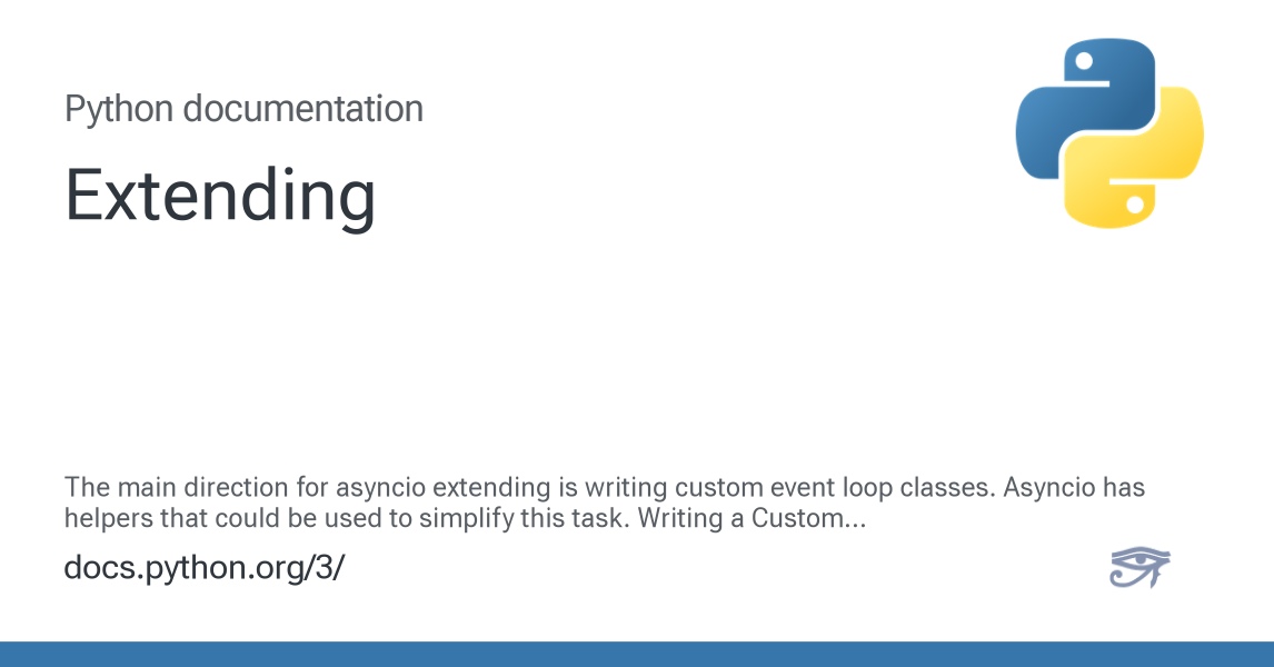 Extending — Python 3.16.0a0 documentation