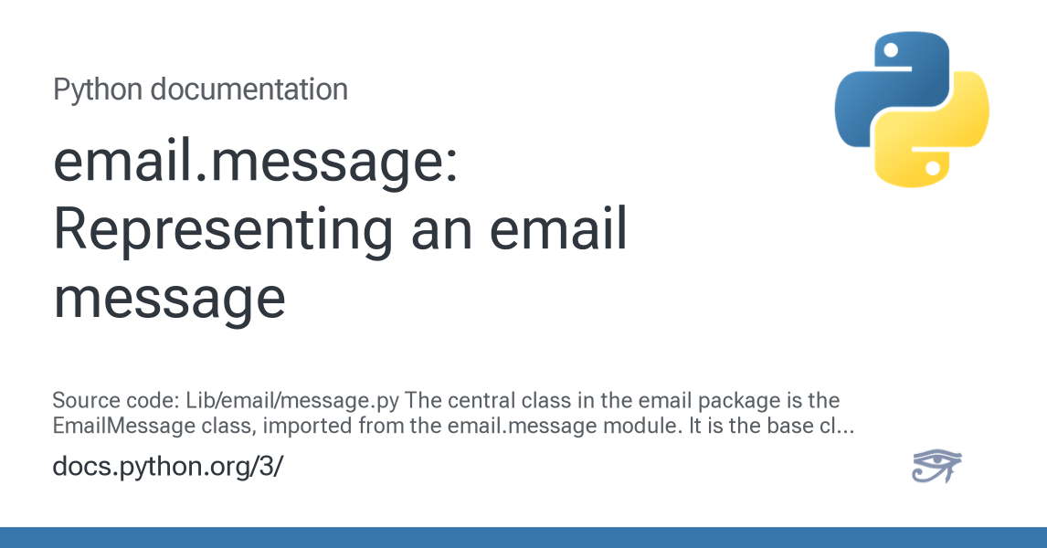 email.message: Representing an email message — Python 3.16.0a0 ...