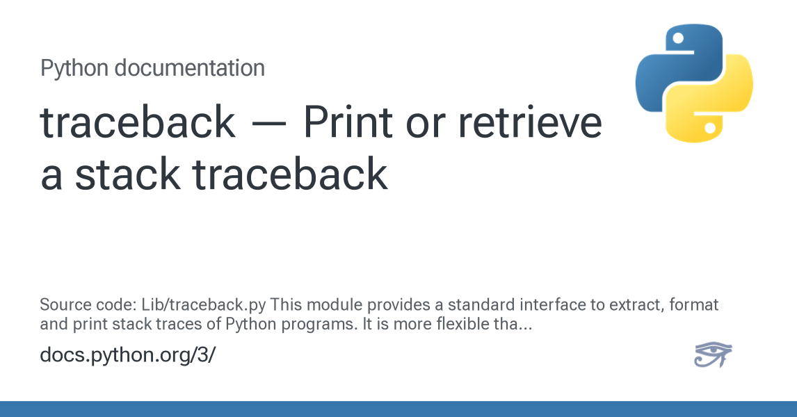 autocomplete-python traceback output [command traceback — Print or retrieve a stack traceback — Python 3.16.0a0 ...