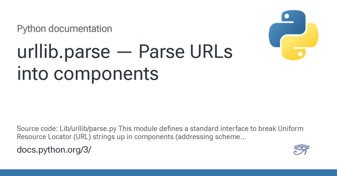 urllib.parse — Parse URLs into components — Python 3.16.0a0 documentation