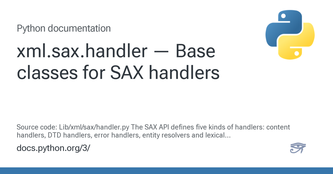 xml.sax.handler — Base classes for SAX handlers — Python 3.16.0a0 ...