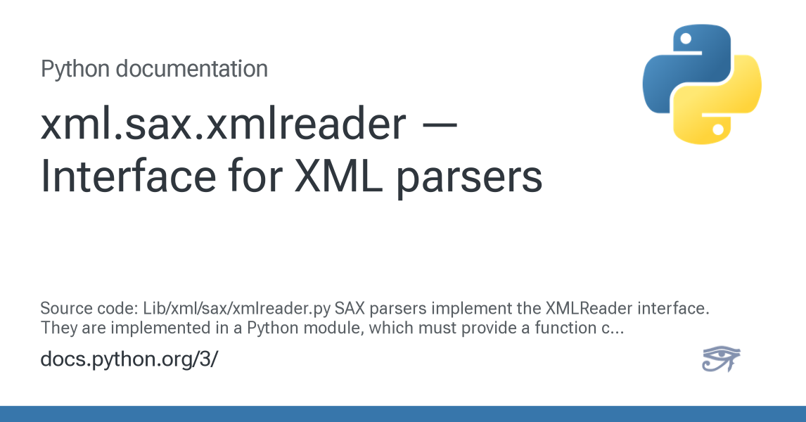 xml.sax.xmlreader — Interface for XML parsers — Python 3.16.0a0 ...