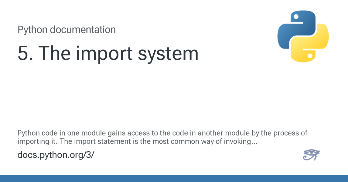 5. The import system — Python 3.16.0a0 documentation