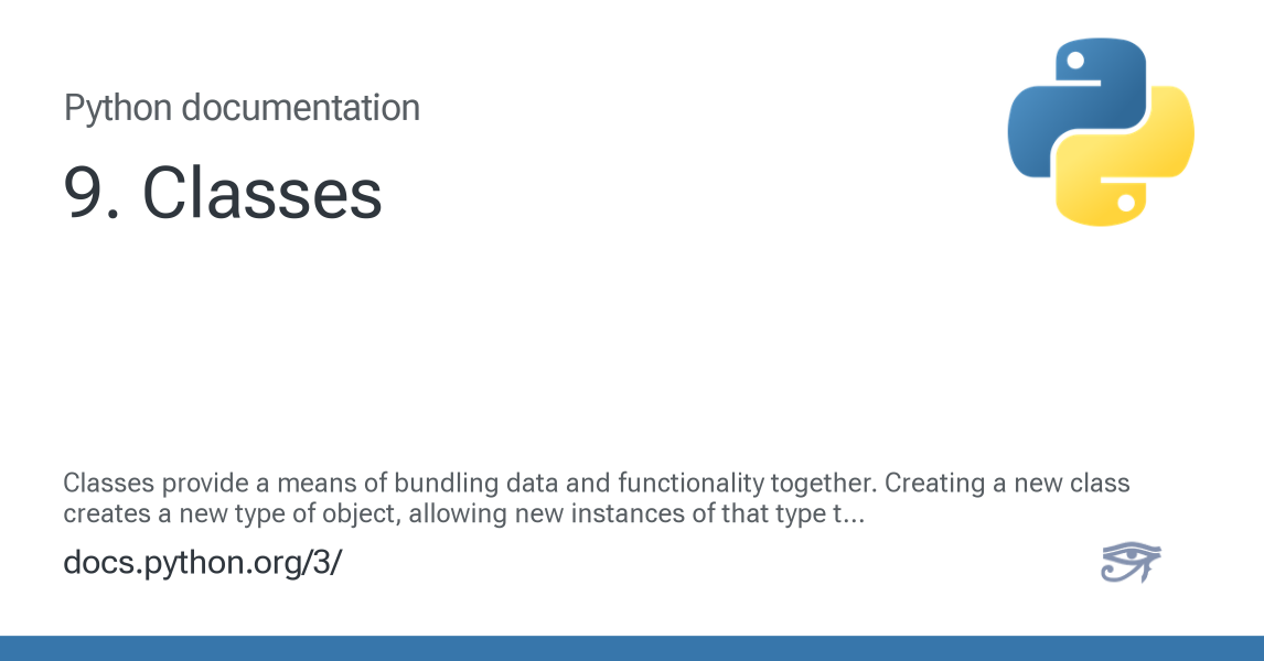 9. Classes — Python 3.16.0a0 documentation
