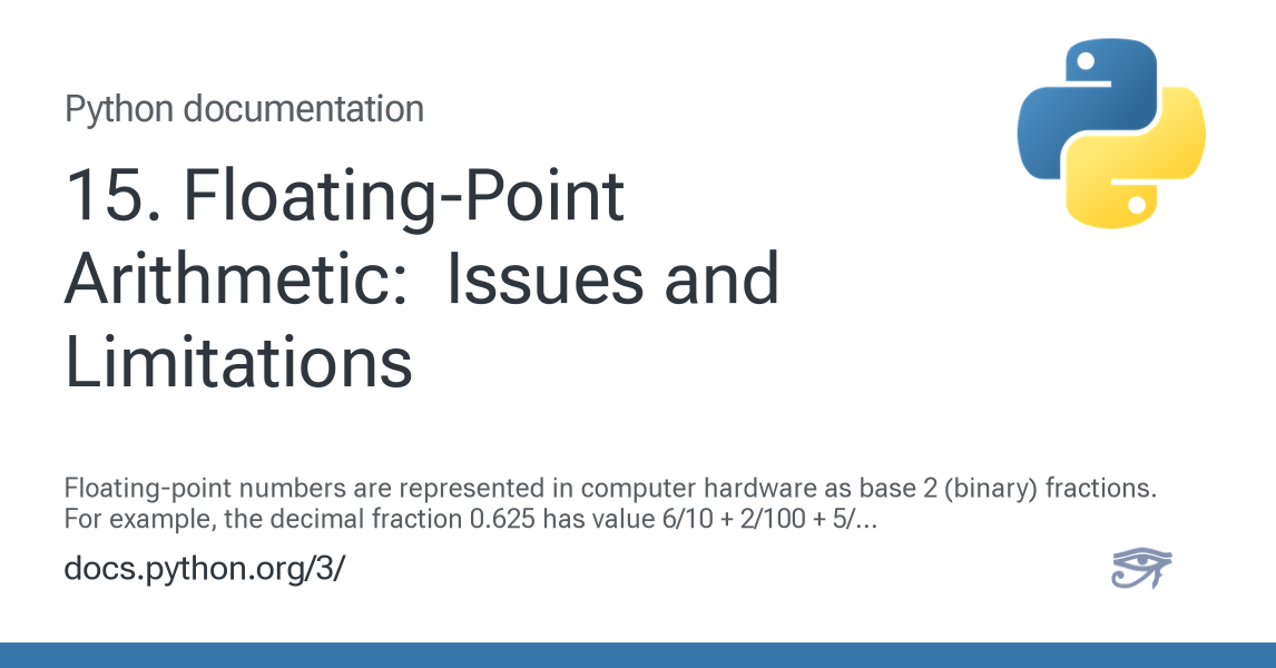 15. Floating-Point Arithmetic: Issues and Limitations — Python 3.16.0a0 ...