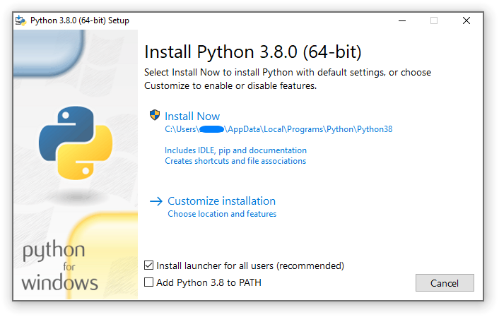 3. Using Python on Windows — Python 3.9.25 documentation